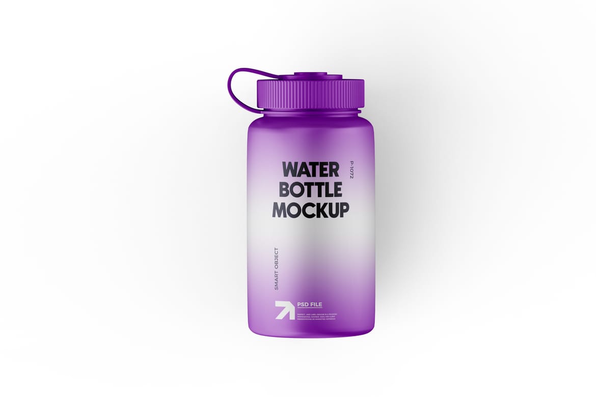 Sport Water Plastic Bottle Mockup