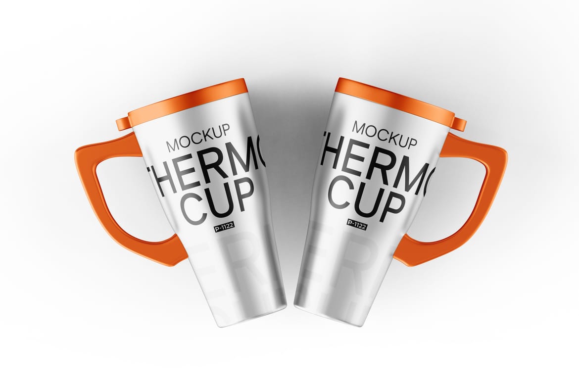 Steel Travel Cup Mockup
