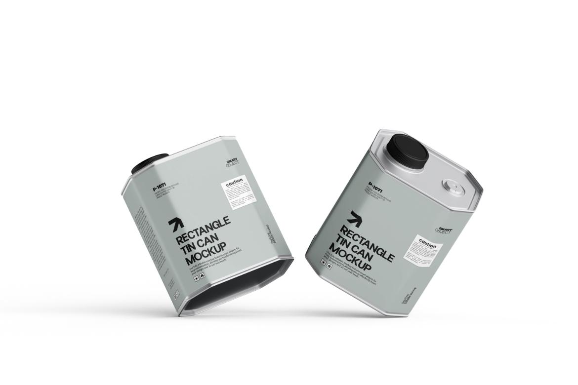 Tin Rectangular Canister PSD Mock-Up