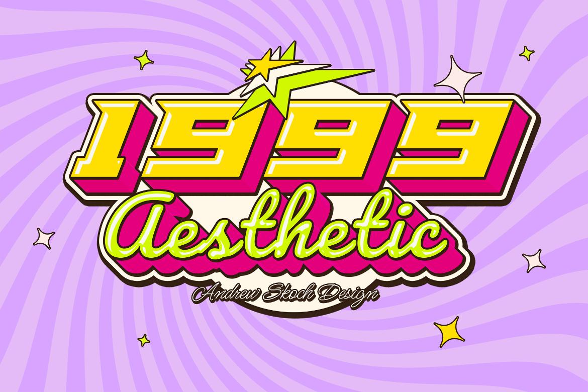 Y2k Text Effects vol 1