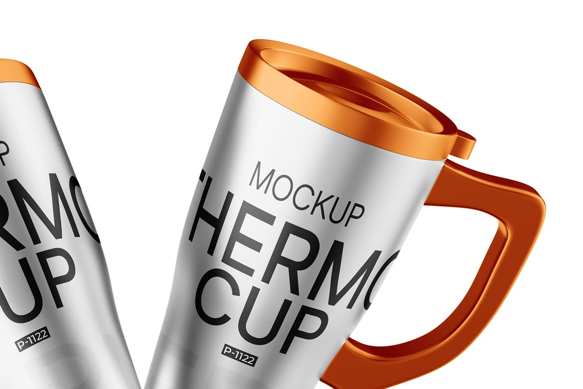 Steel Travel Cup Mockup