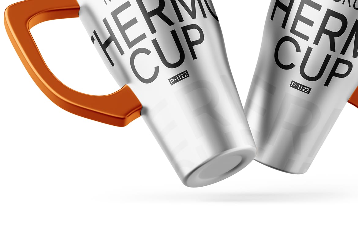 Steel Travel Cup Mockup