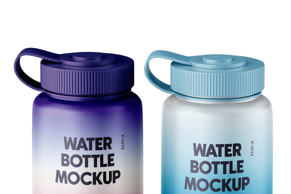 Sport Water Plastic Bottle Mockup
