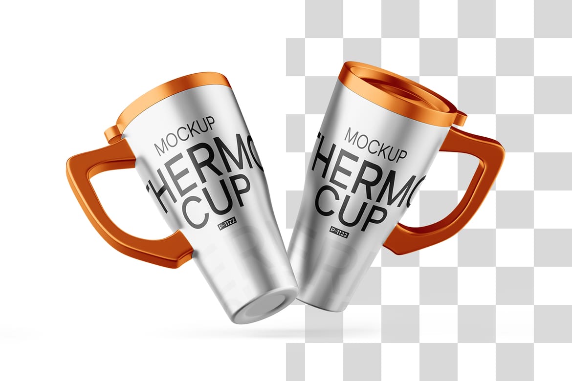 Steel Travel Cup Mockup