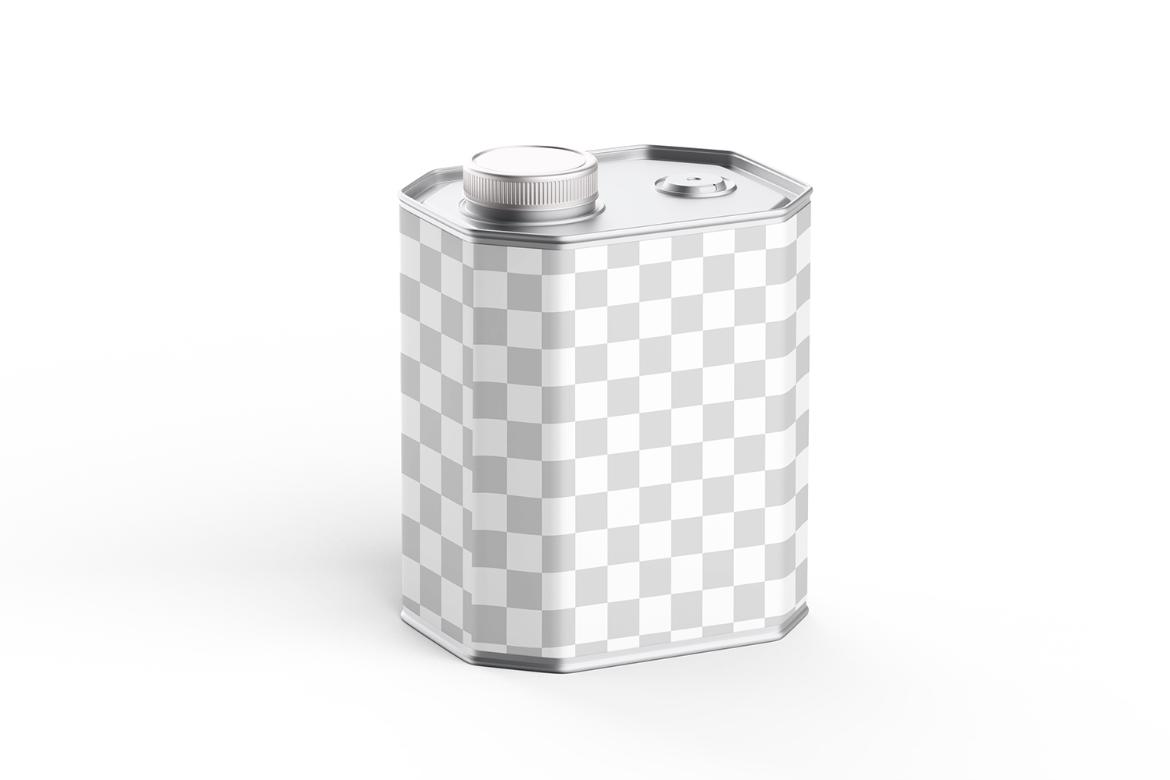 Tin Rectangular Canister PSD Mock-Up