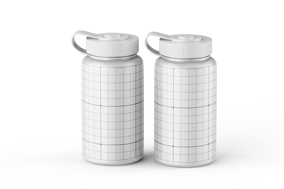 Sport Water Plastic Bottle Mockup