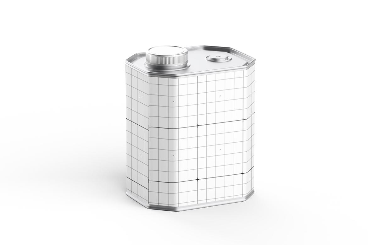 Tin Rectangular Canister PSD Mock-Up