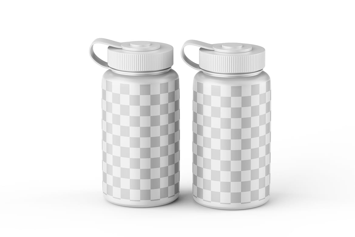Sport Water Plastic Bottle Mockup
