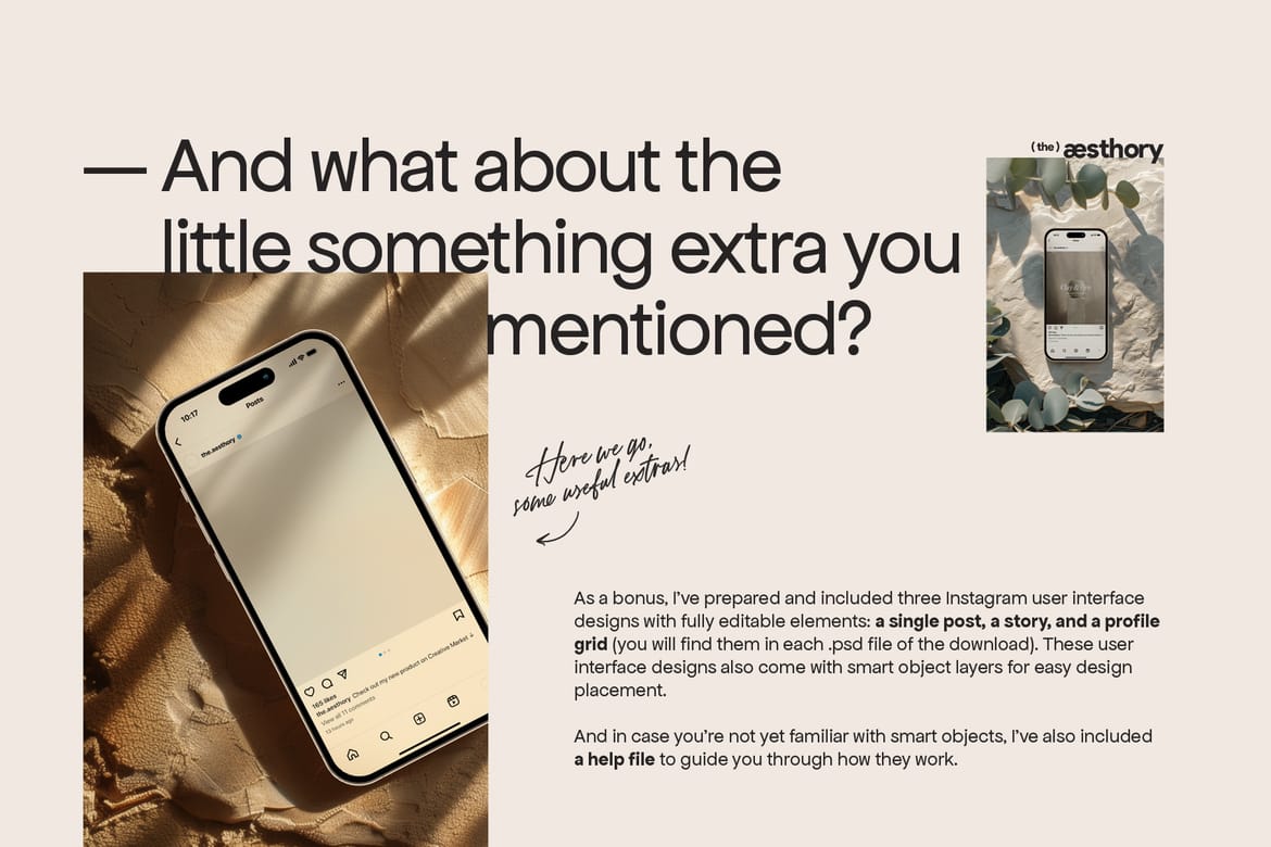 10 iPhone Mockups: Stone & Marble
