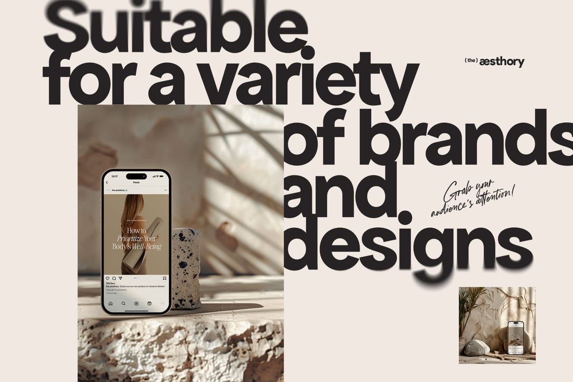 10 iPhone Mockups: Stone & Marble