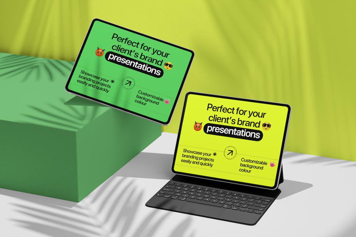 Customizable Tablet Mockup Design Template