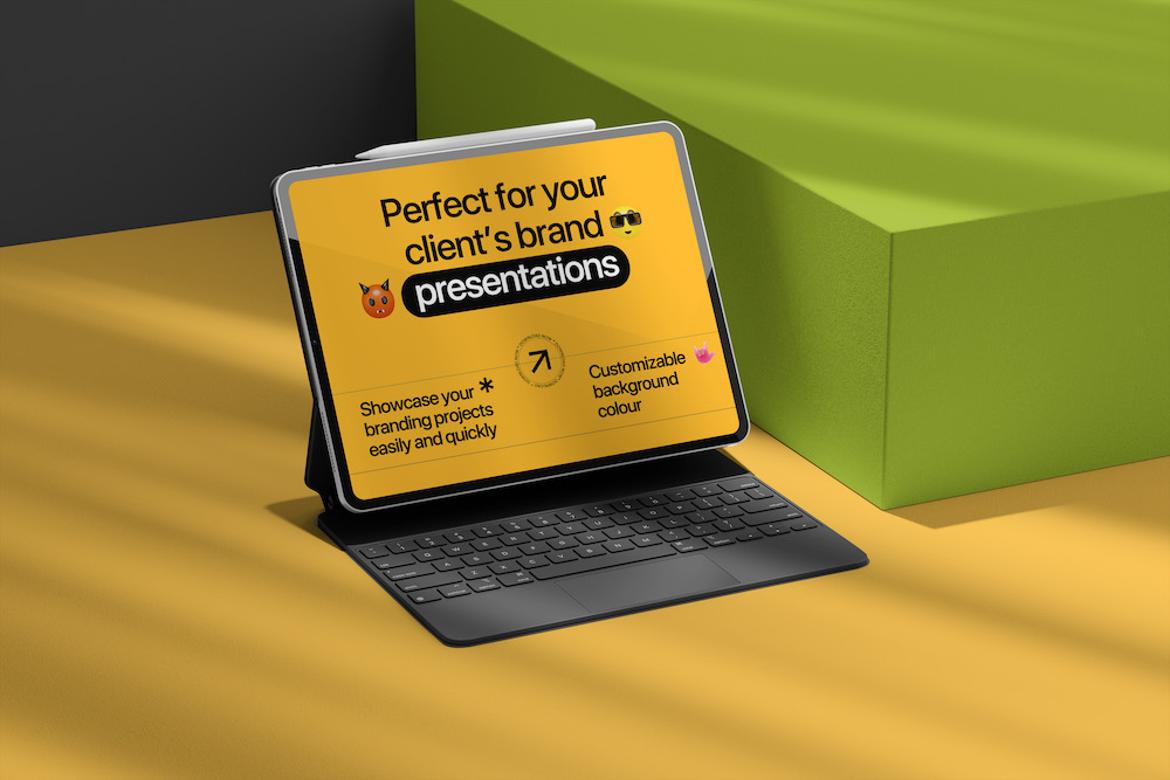 Customizable Tablet Mockup Design Template
