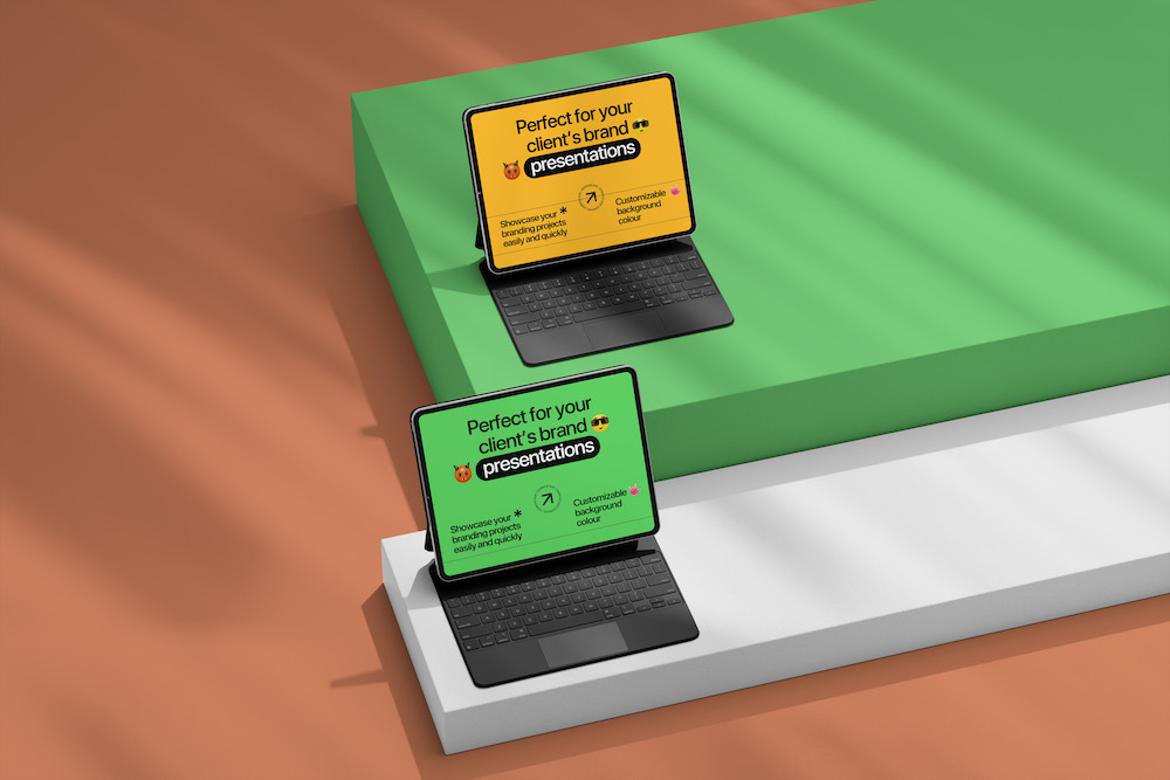 Customizable Tablet Mockup Design Template