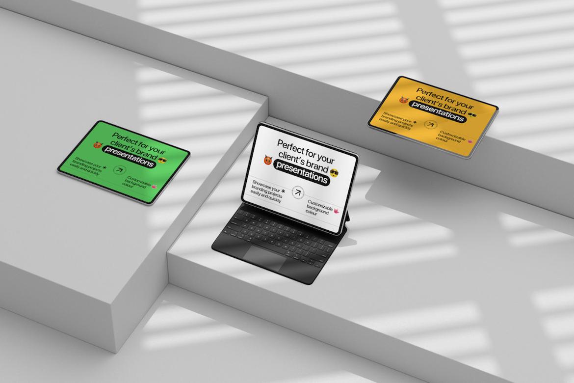 Customizable Tablet Mockup Design Template