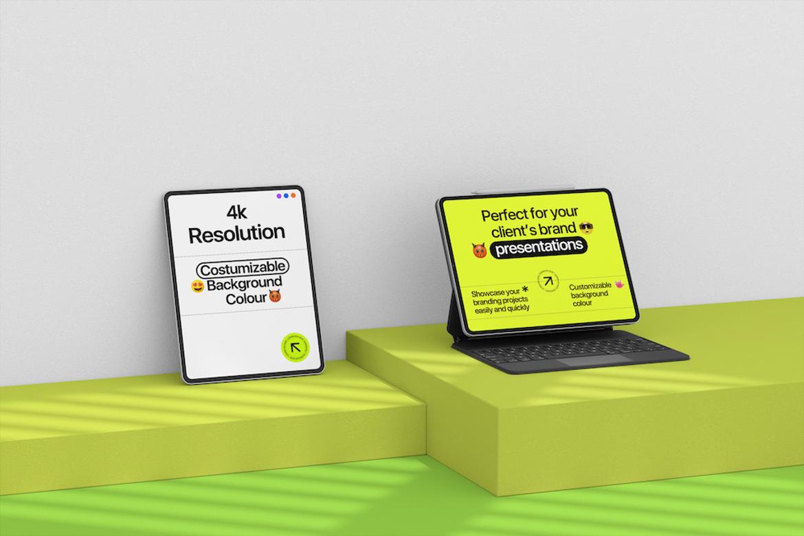 Customizable Tablet Mockup Design Template