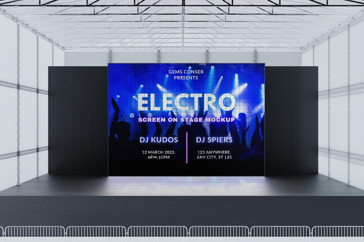 Stage Led Screen Mockup