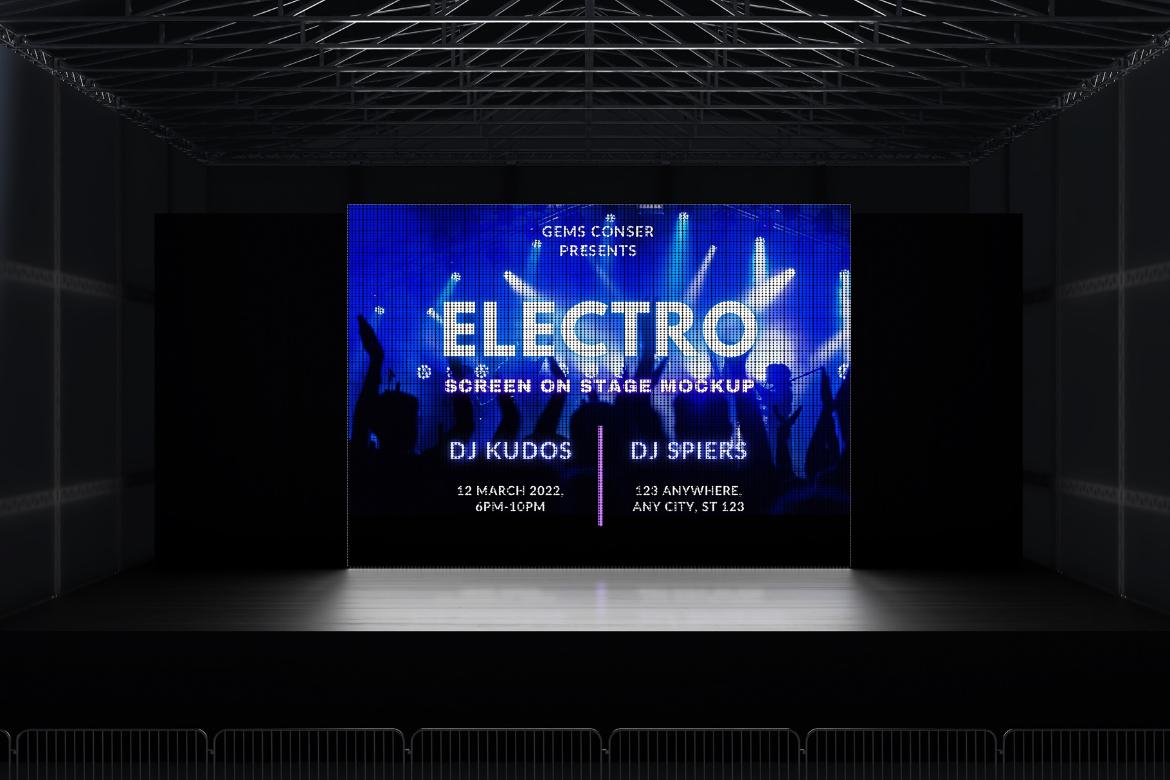 Stage Led Screen Mockup
