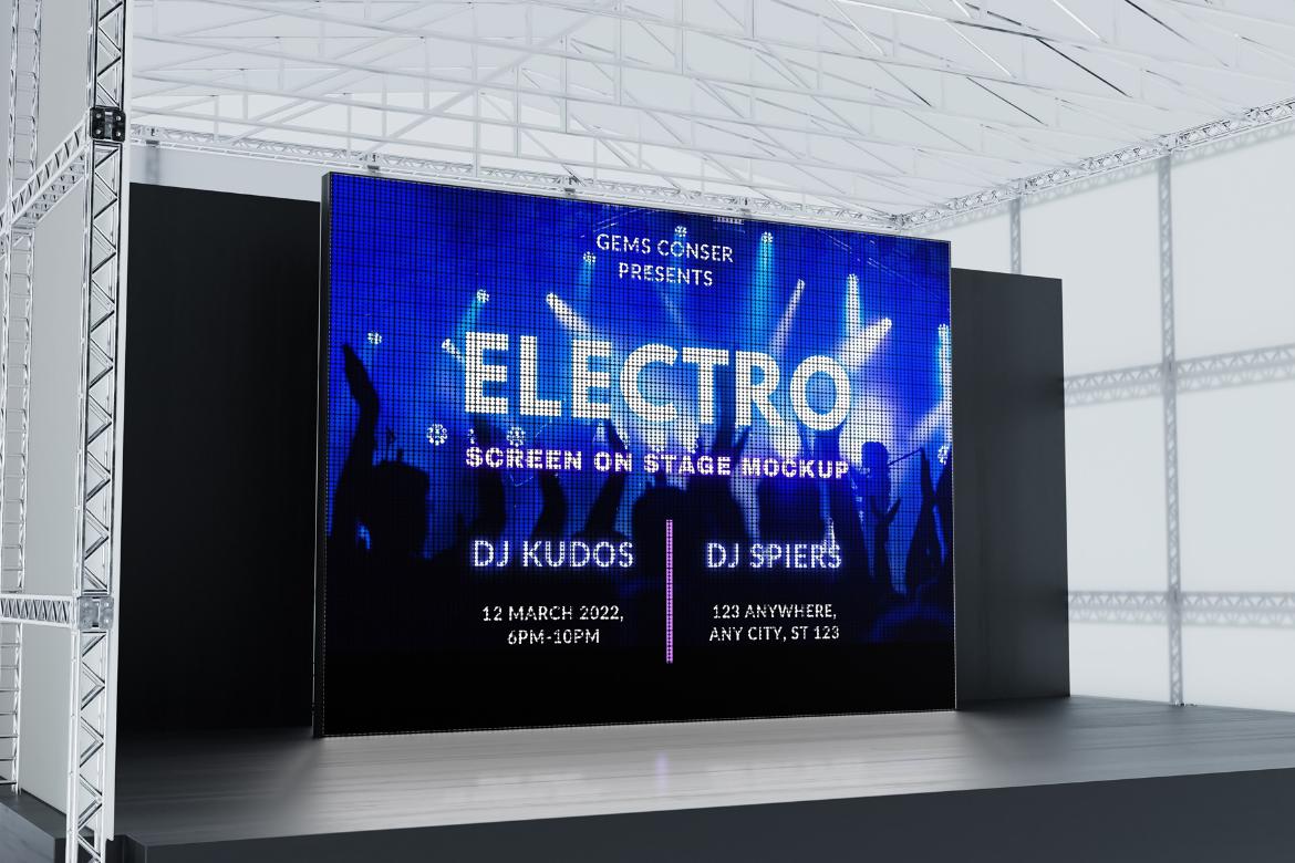 Stage Led Screen Mockup