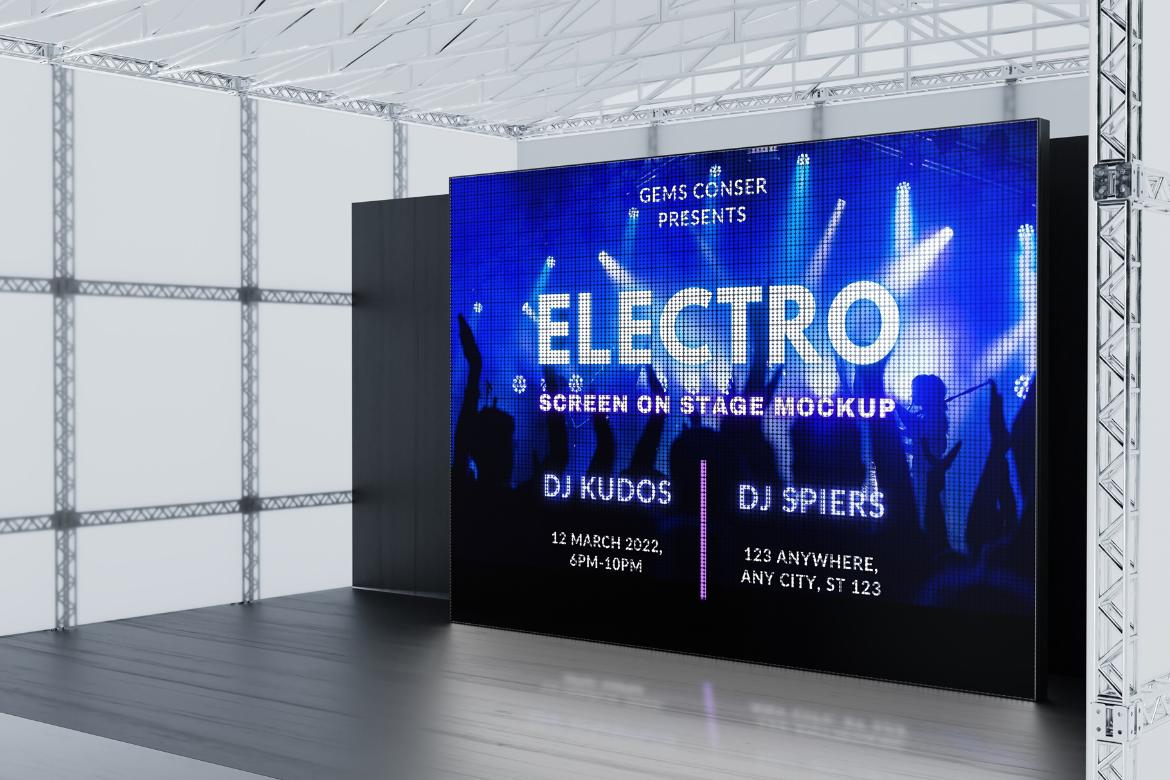 Stage Led Screen Mockup