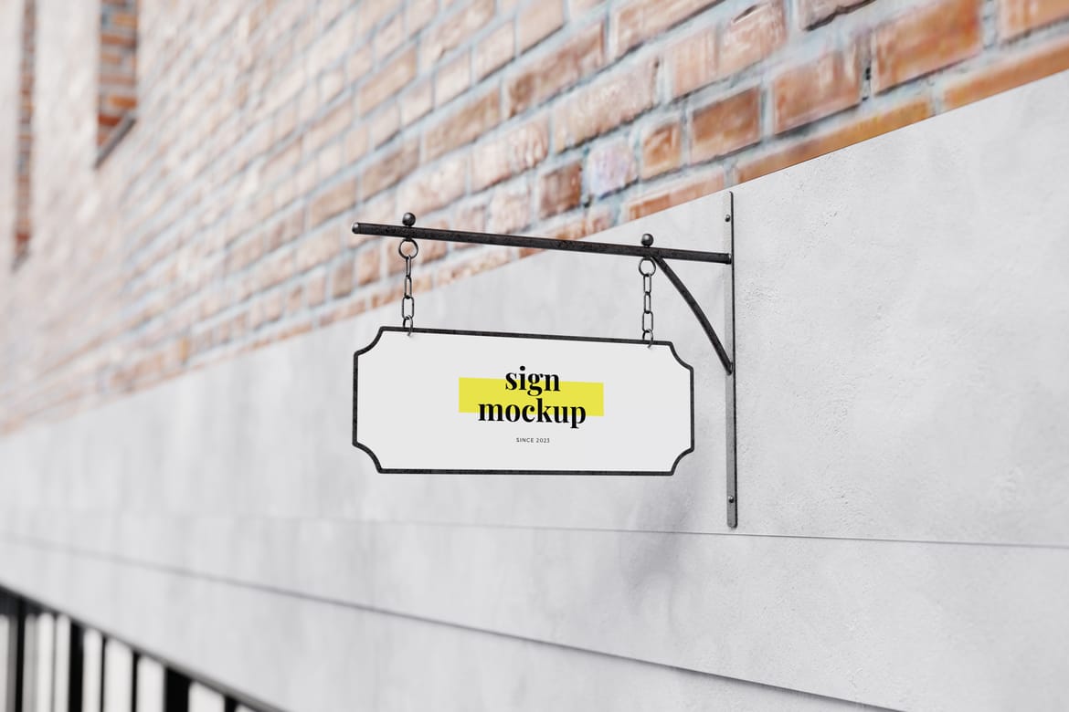 Signage Mockup on Urban