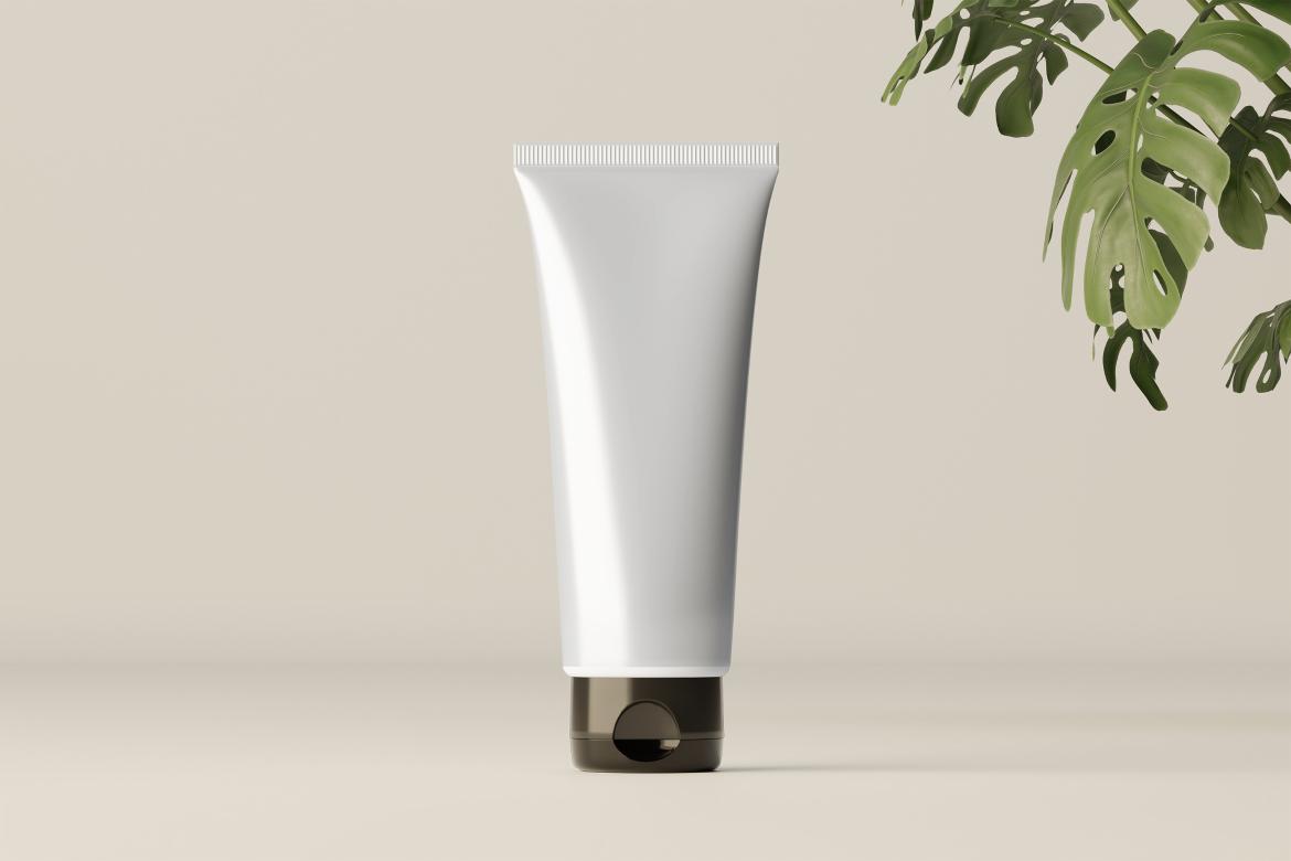 Cosmetic Cream Tube Mockup