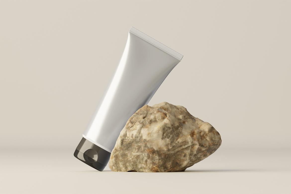 Cosmetic Cream Tube Mockup