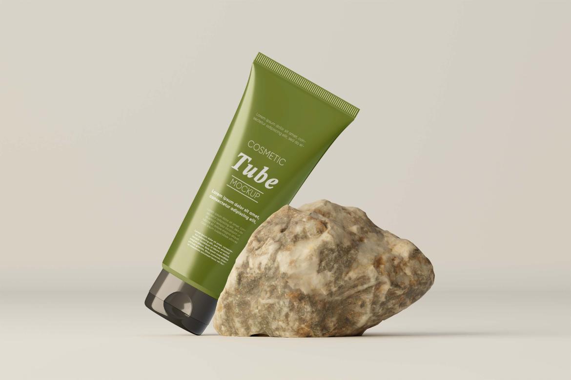 Cosmetic Cream Tube Mockup