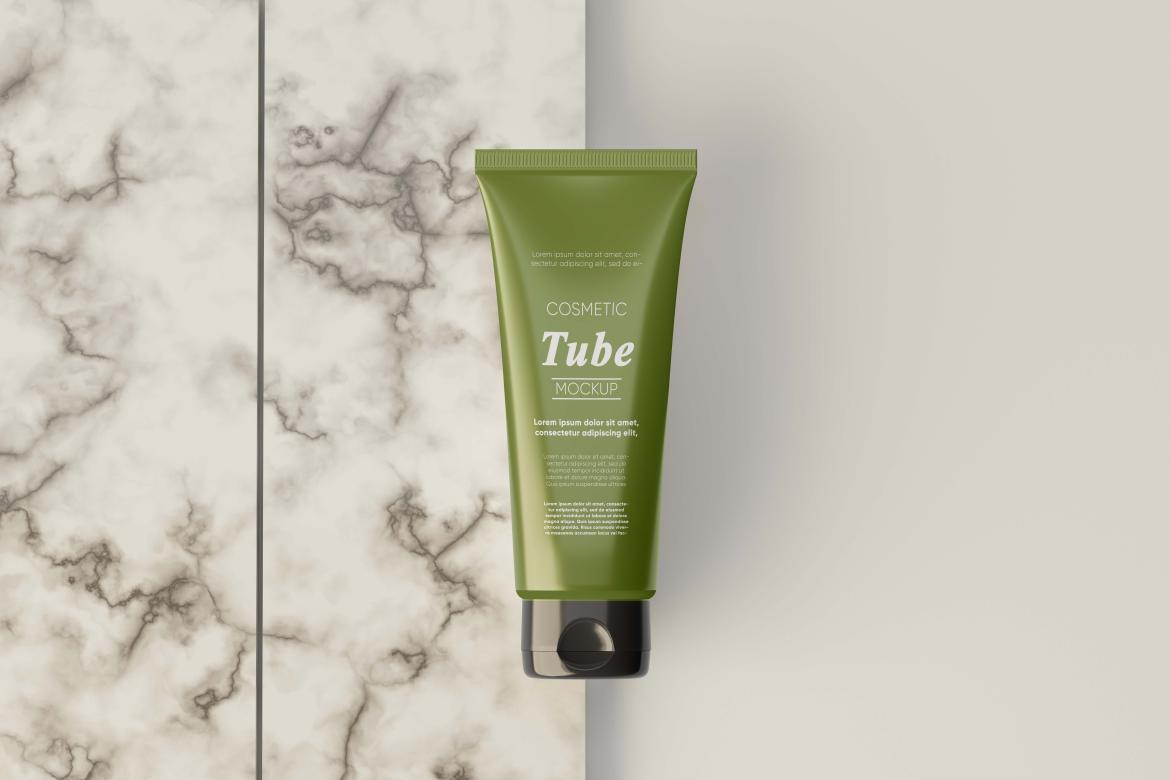 Cosmetic Cream Tube Mockup