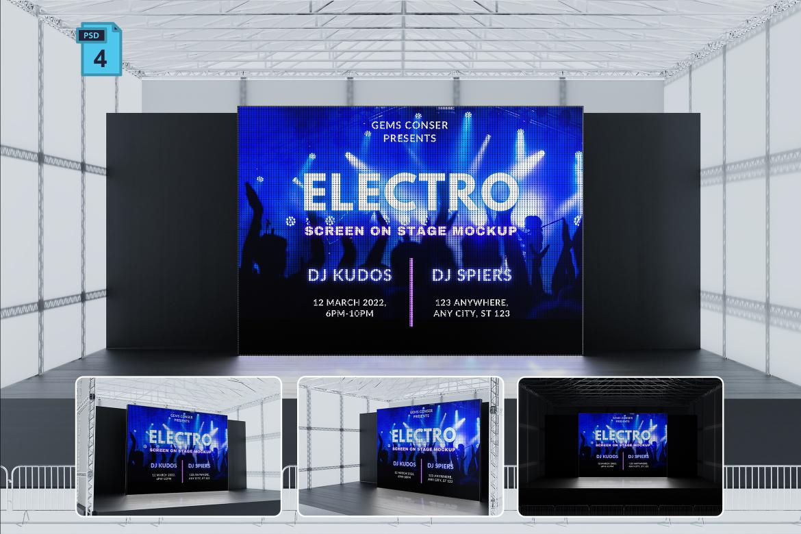 Stage Led Screen Mockup