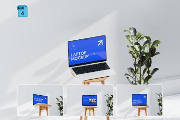 Presentation Laptop Mockup