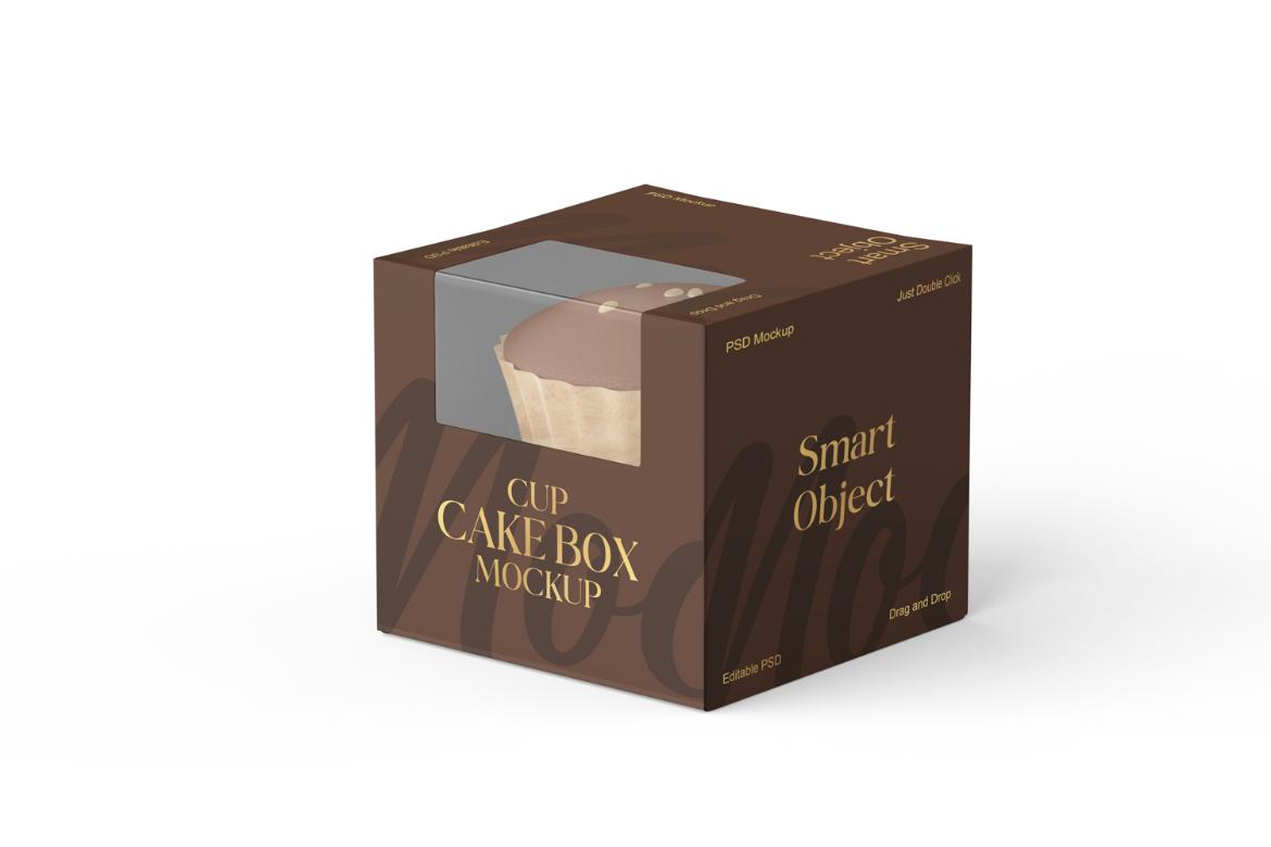 Cupcake Box Mockup