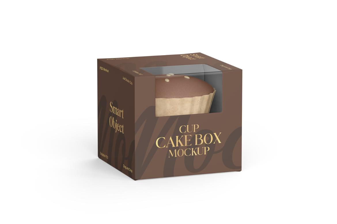 Cupcake Box Mockup