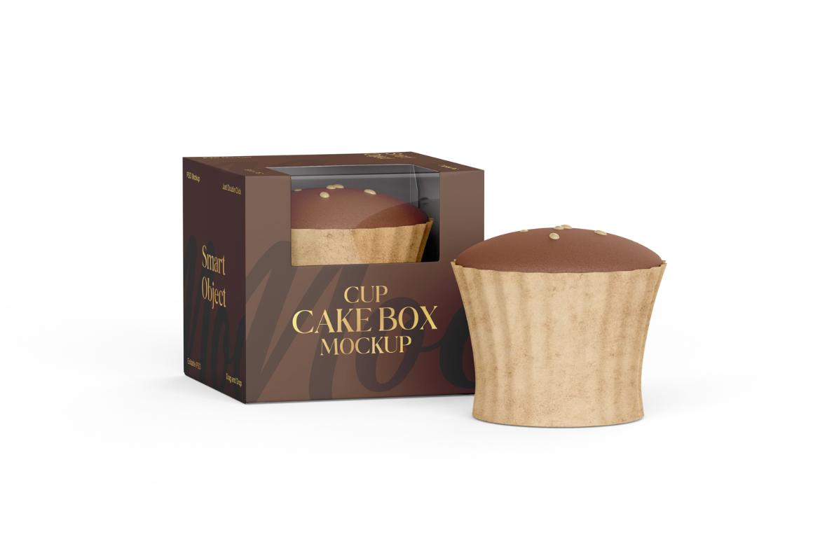 Cupcake Box Mockup
