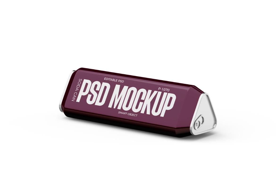 Triangular Cans Mockup