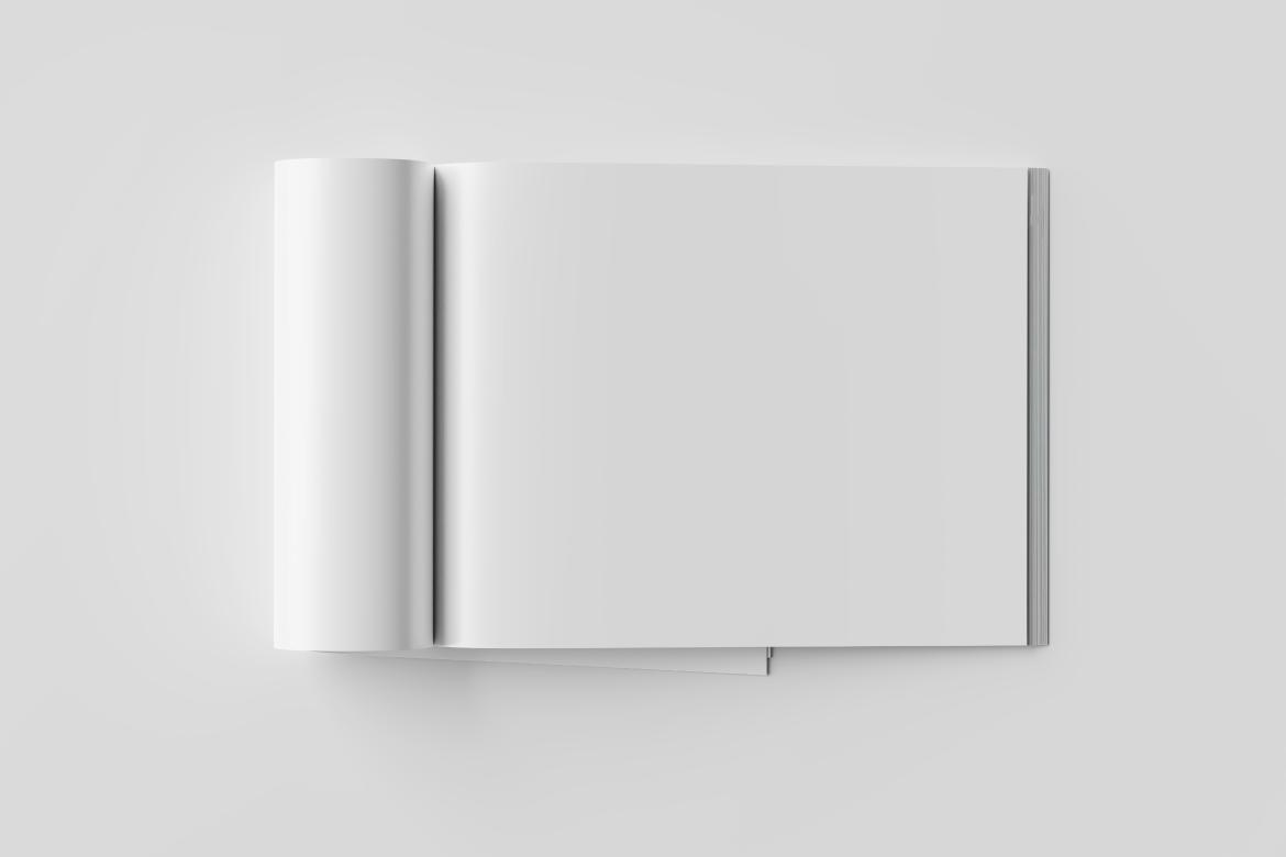 Us Letter Landscape Magazine Mockup