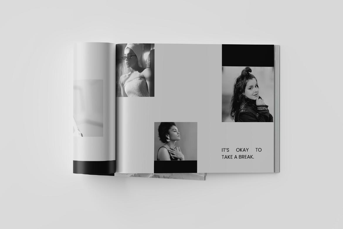 Us Letter Landscape Magazine Mockup
