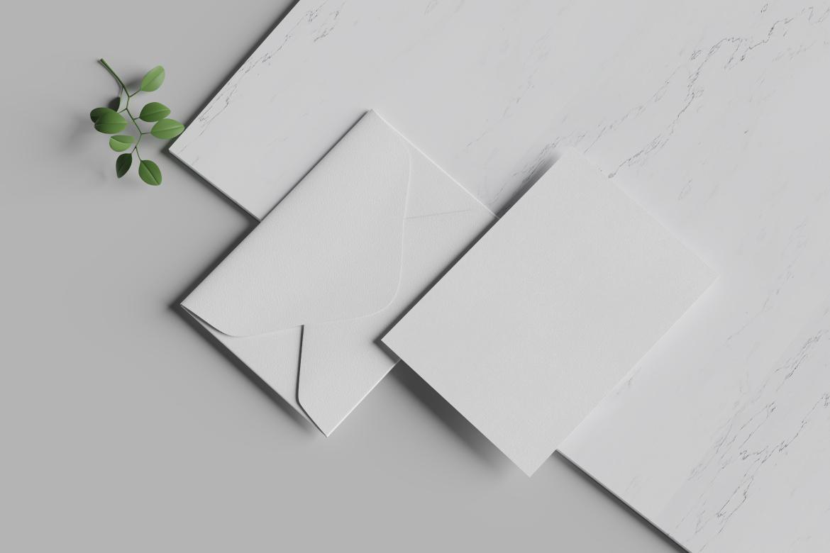 A2 Card & Envelope Mockup