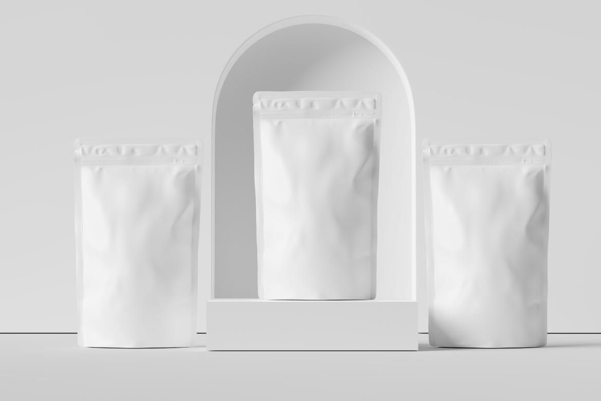 Pouch packaging Mockup