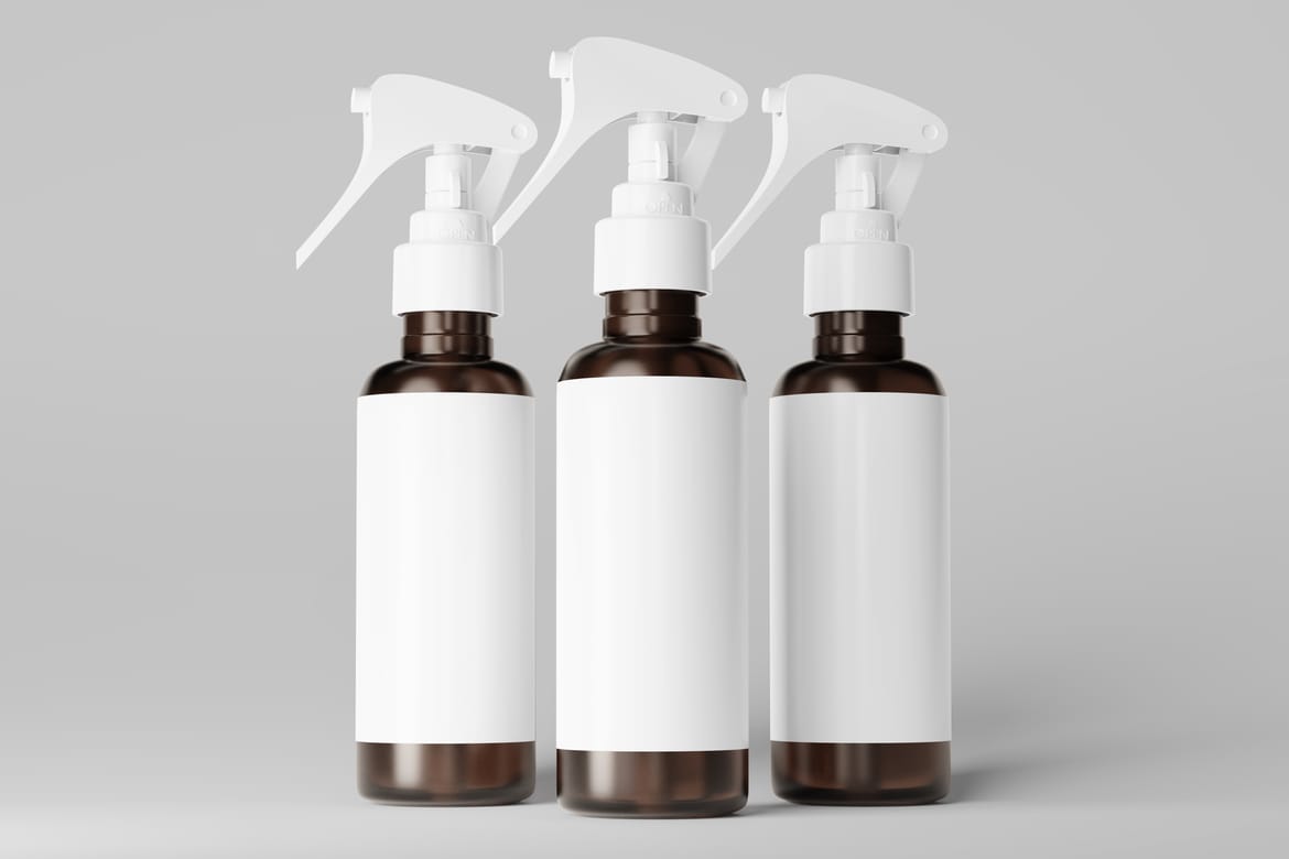 Spray Bottle Mockup