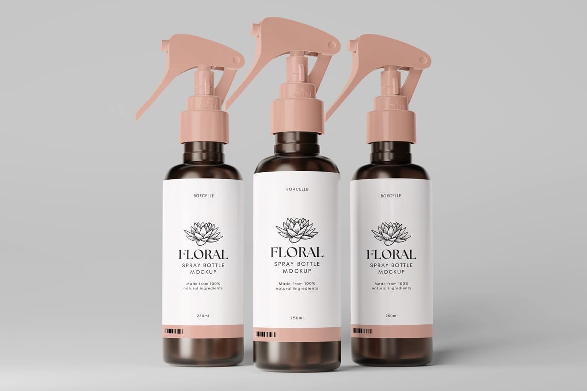 Spray Bottle Mockup