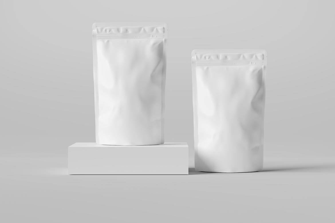 Pouch packaging Mockup