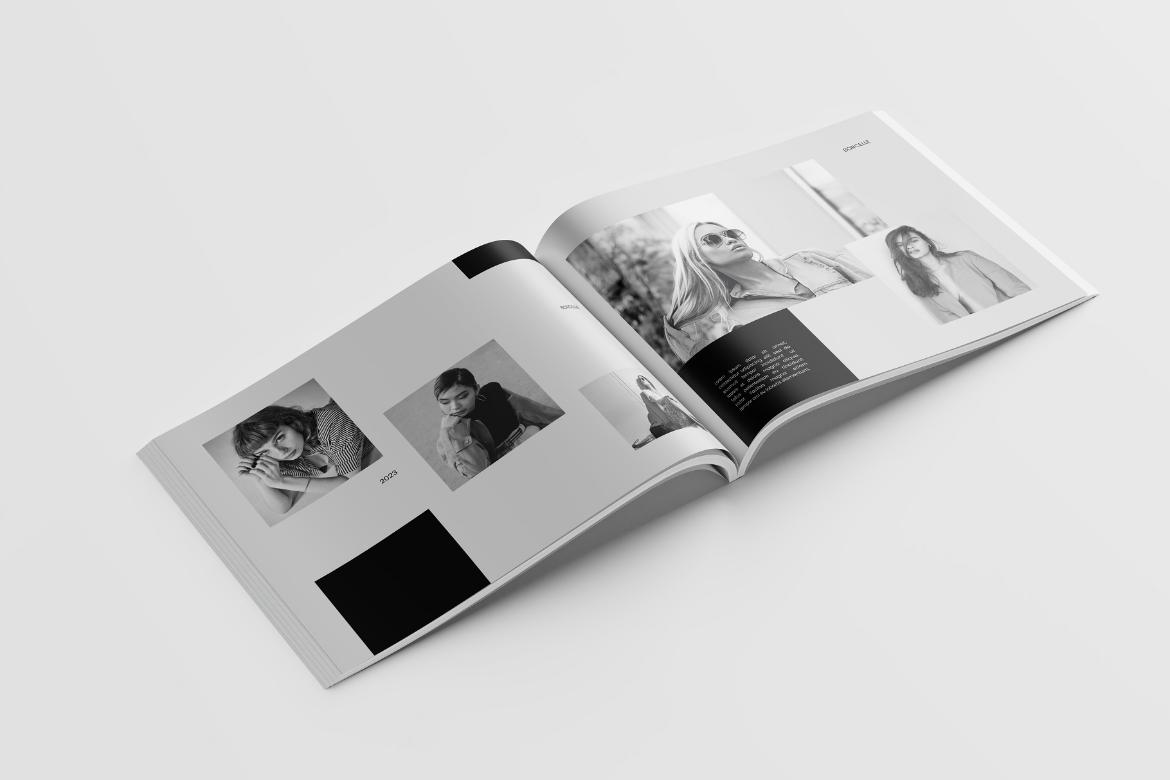 Us Letter Landscape Magazine Mockup