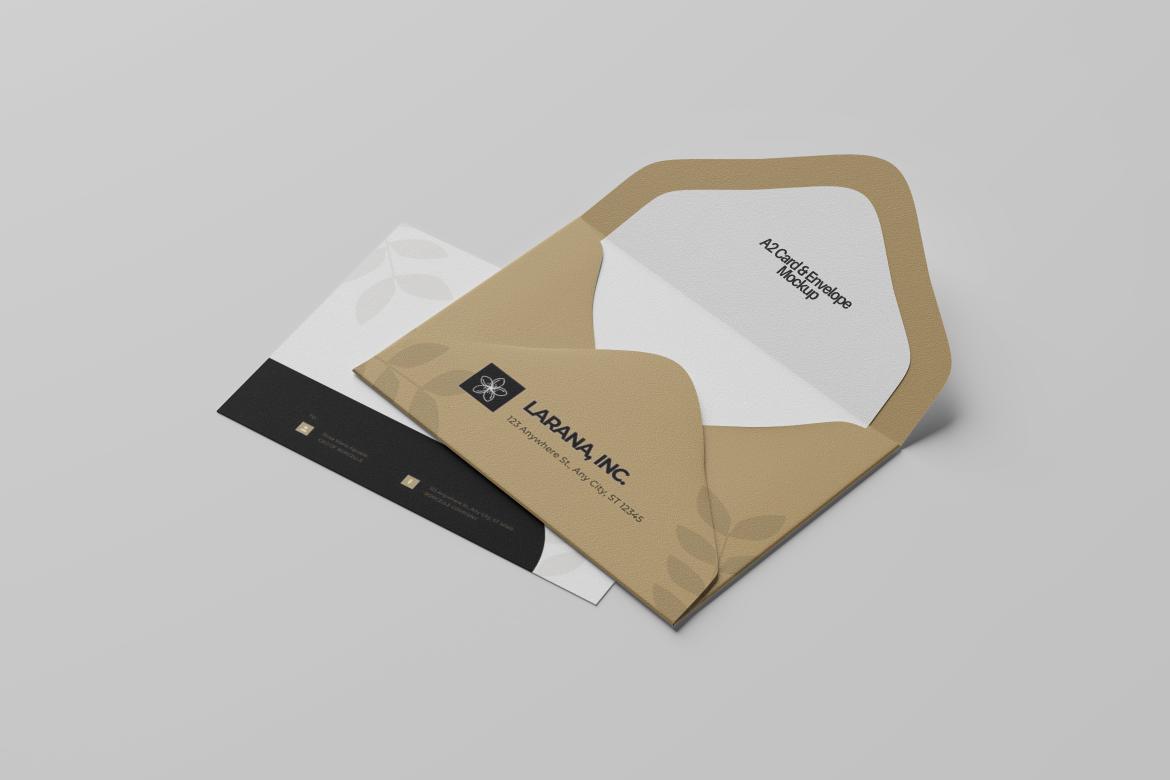 A2 Card & Envelope Mockup