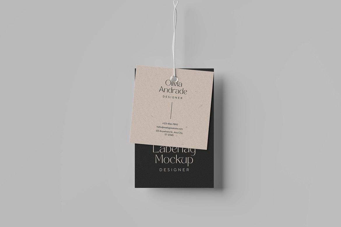 Label tag Mockup