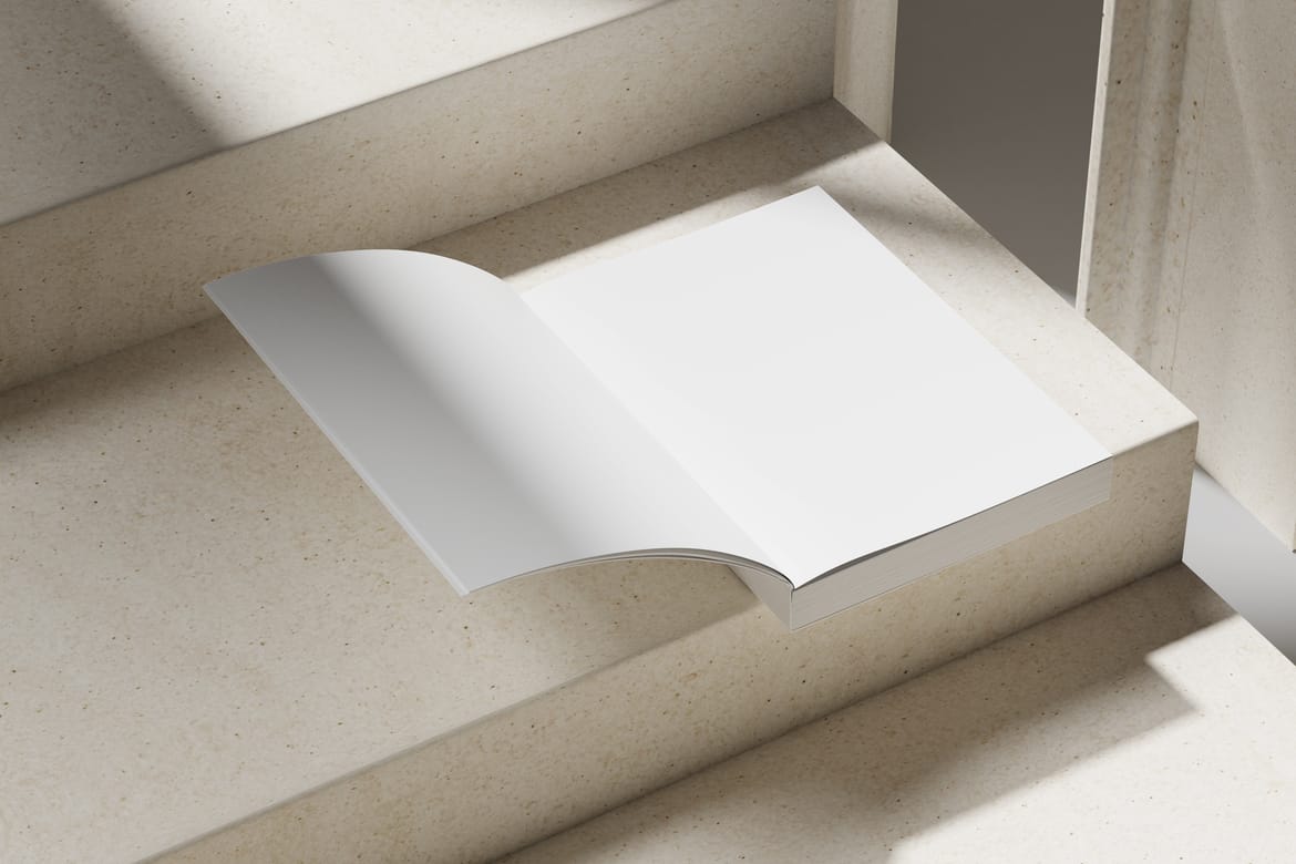 Soft Cover Book A4 Mockup
