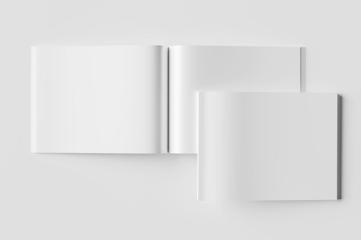 Us Letter Landscape Magazine Mockup