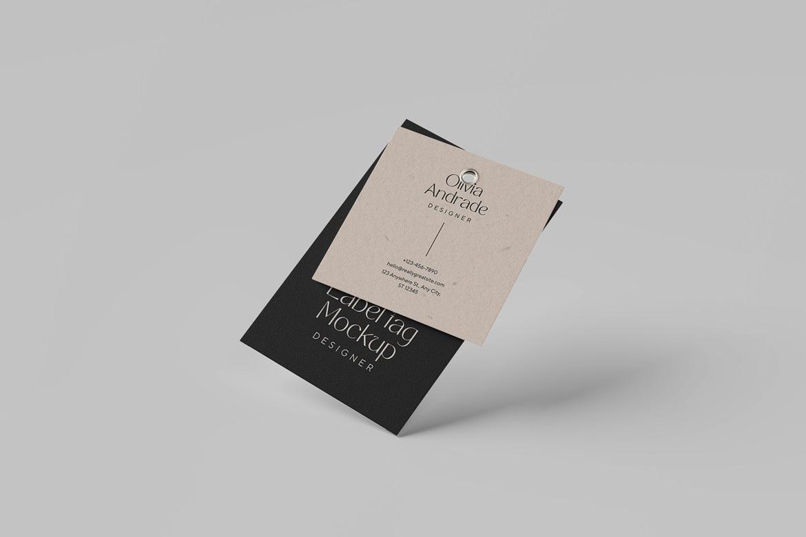 Label tag Mockup