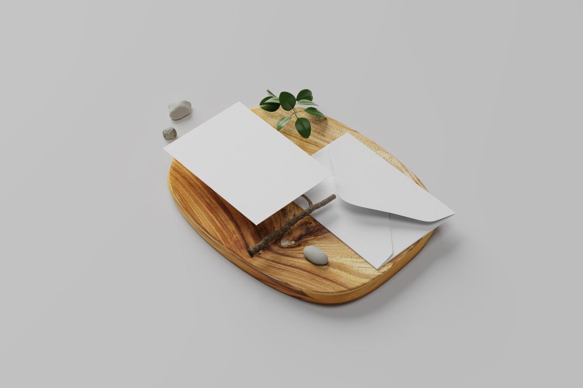 A2 Card & Envelope Mockup