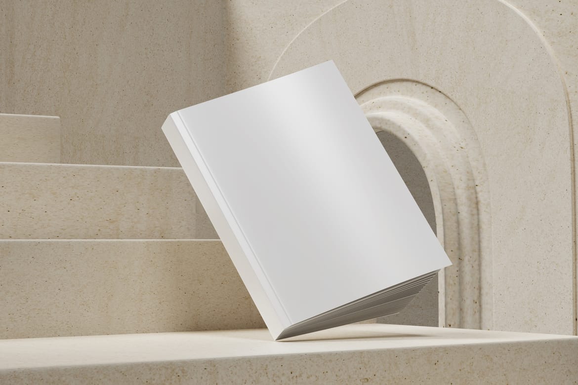 Soft Cover Book A4 Mockup