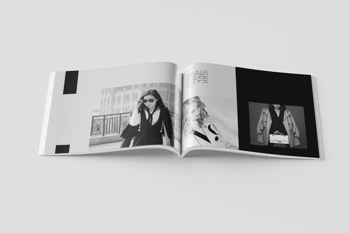Us Letter Landscape Magazine Mockup